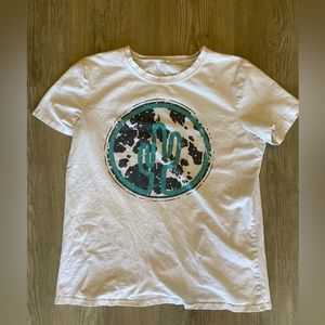 Cow Print, Cactus Tee